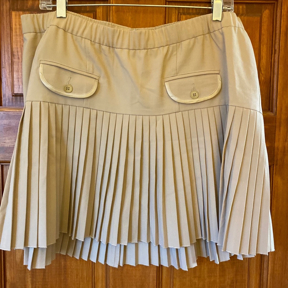 $150 highend pleated mini skirt a pea in the pod L